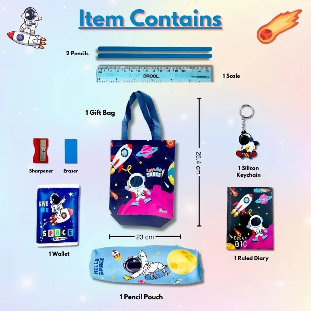 Astronaut Stationary Bag Gift Set (Pack of 11 Items) 3.webp