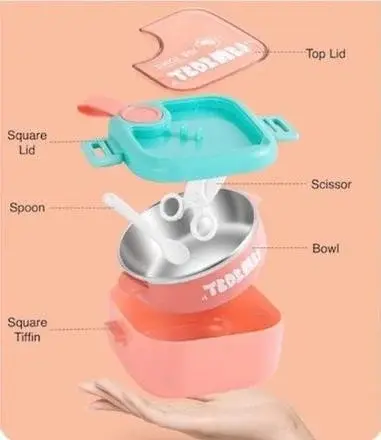 Stainless Steel Lunch Box - 750ml (6126) 2.webp