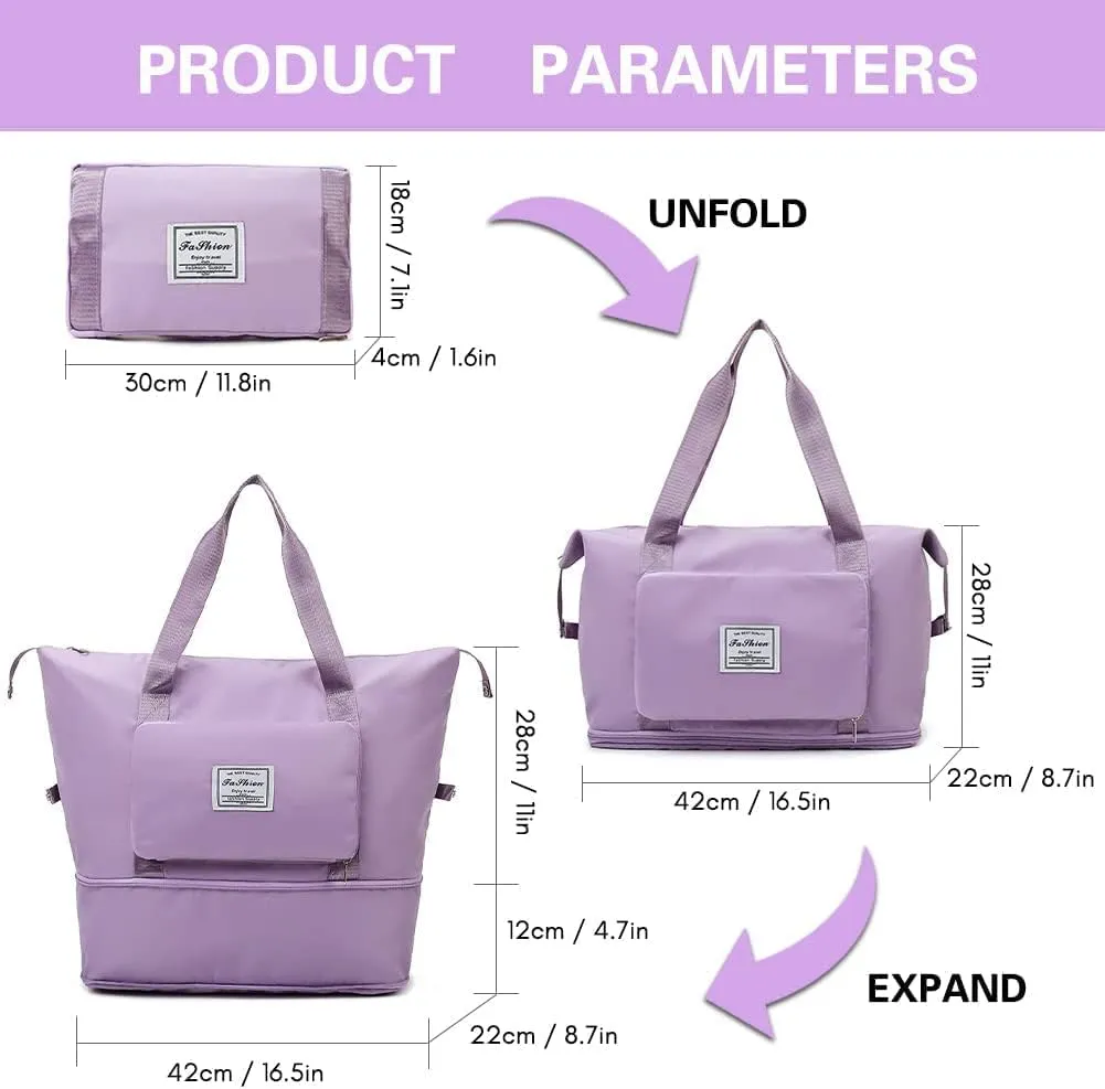 purple foldable travel bag.webp
