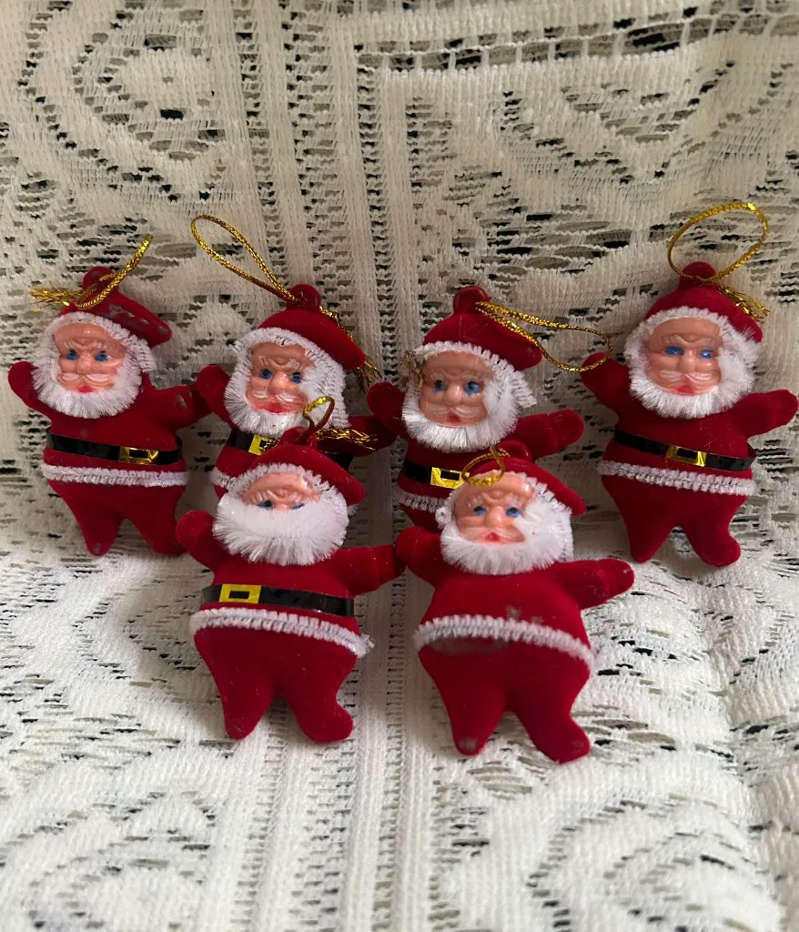 Christmas Tree Decoration (6 Pcs Hanging Santa)  1.webp