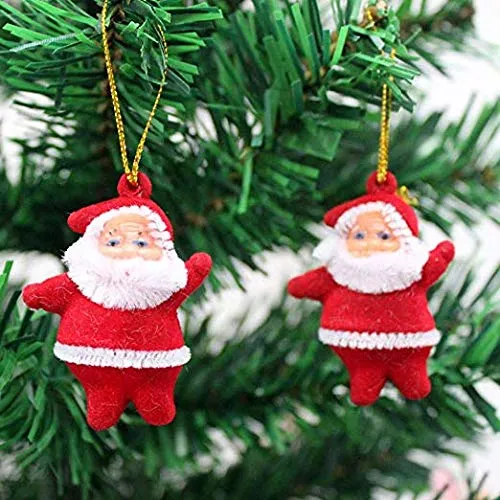 Christmas Tree Decoration (6 Pcs Hanging Santa)  4.webp