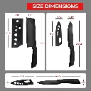 3 Pieces Kitchen Knife (Black) 3.webp