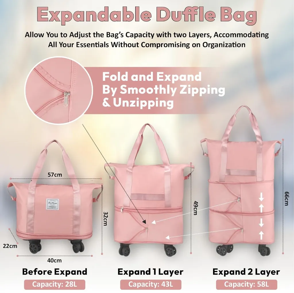 Duffel Trolley Bag (Assorted Color) 5.webp