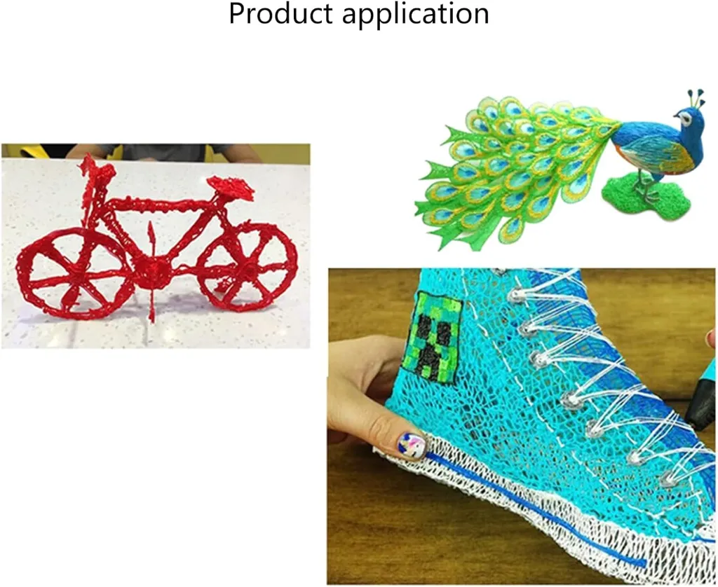 PLA Wires Filament Refills for 3D Printing Pen (10 Pcs Set) 4.webp