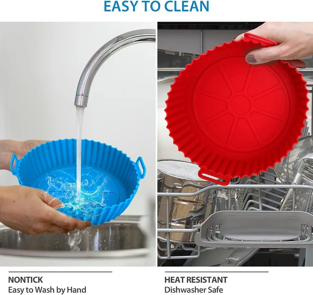 Air Fryer Silicone Liners (Round) 5.webp