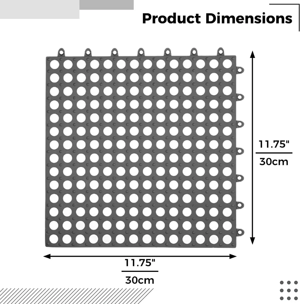 Rubber Floor Tiles Mat 30×30 cm  3.webp