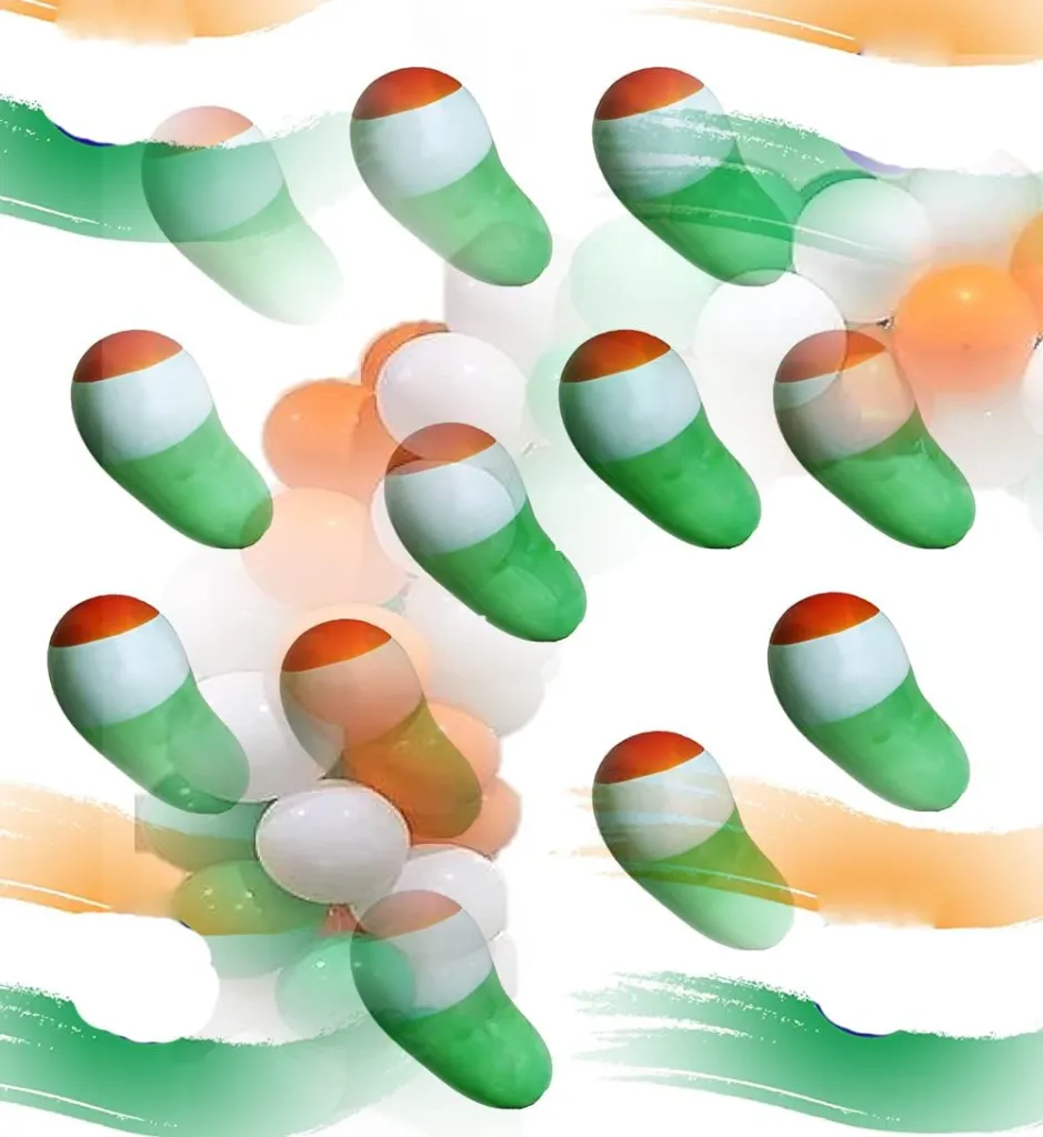 Tricolor Balloons Pack of 50 2.webp