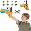 Airplane Launcher Toy (1 Plastic Launcher Gun + 4 Airplane Gliders) 2.webp