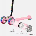 Foldable Scooter Cycle with LED Light Wheels and Height Adjustable Handle for Boys & Girls (Random Color) 4.webp