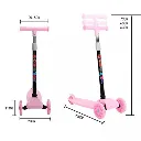 Foldable Scooter Cycle with LED Light Wheels and Height Adjustable Handle for Boys & Girls (Random Color) 6.webp