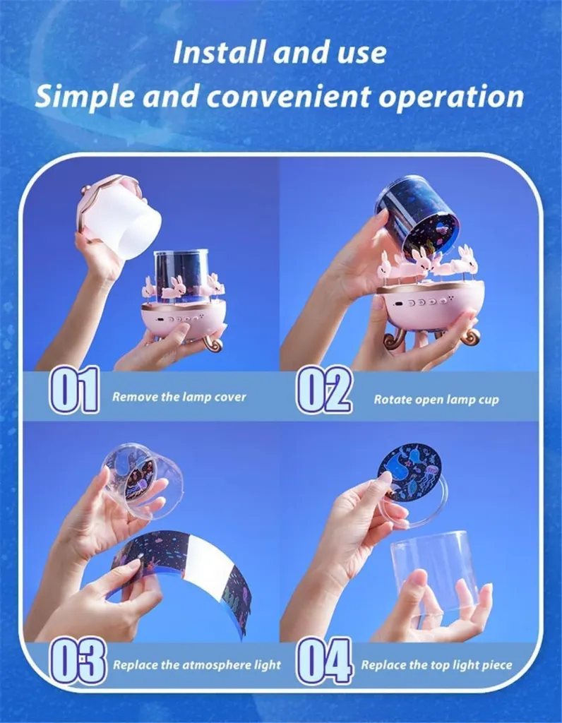 Rabbit Sky Projector Night Light for Kids  6.webp