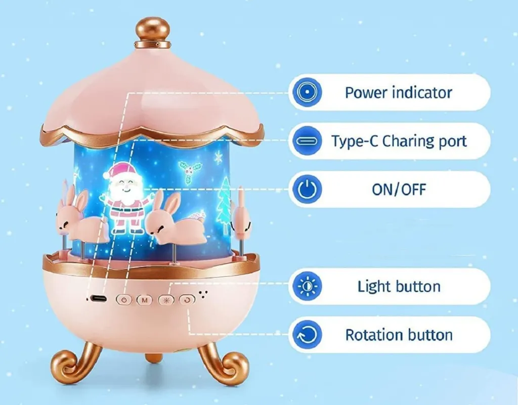 Rabbit Sky Projector Night Light for Kids   5.webp