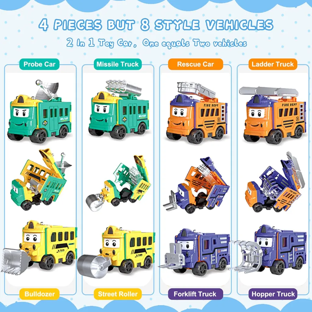 Transformable Cars Set (4 Pcs) 2.webp