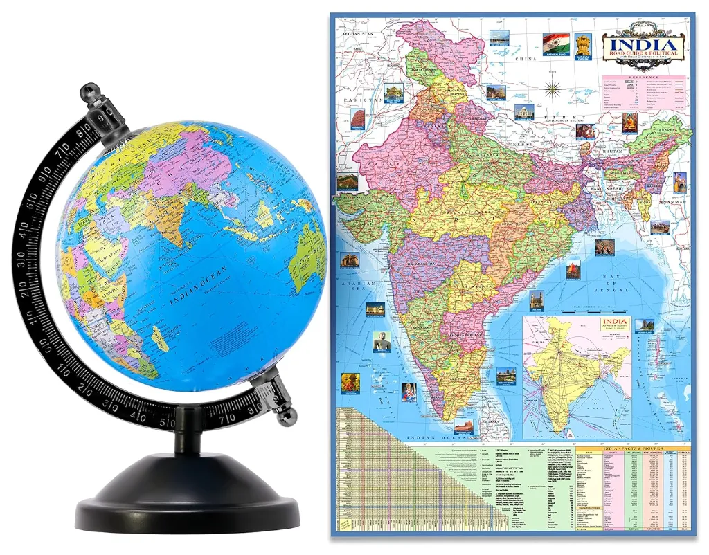 Educational World Globe 5-Inch with India Political Map 2.webp