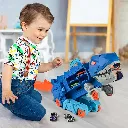 Transport Dinosaur Truck Toy with Foldable Sliding Race Track – Transforms into Standing T-Rex Playset for Kids 2.webp