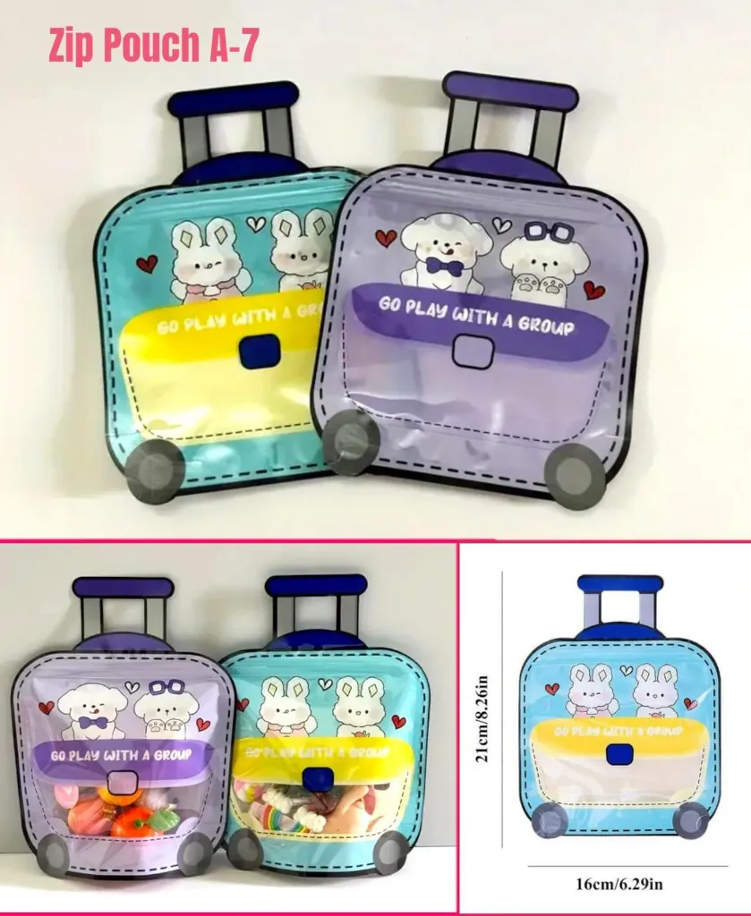 Trolley Shape Zip Lock Pouch.webp
