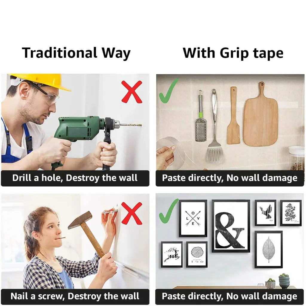 Double sided Nano Magic Adhesive Grip Tape 3.webp