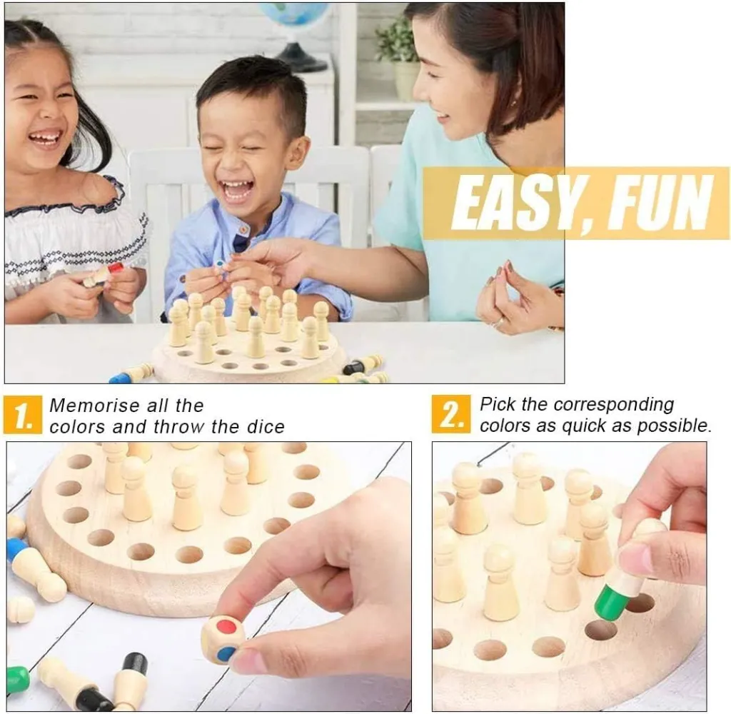 Wooden Memory Chess Game  2.webp