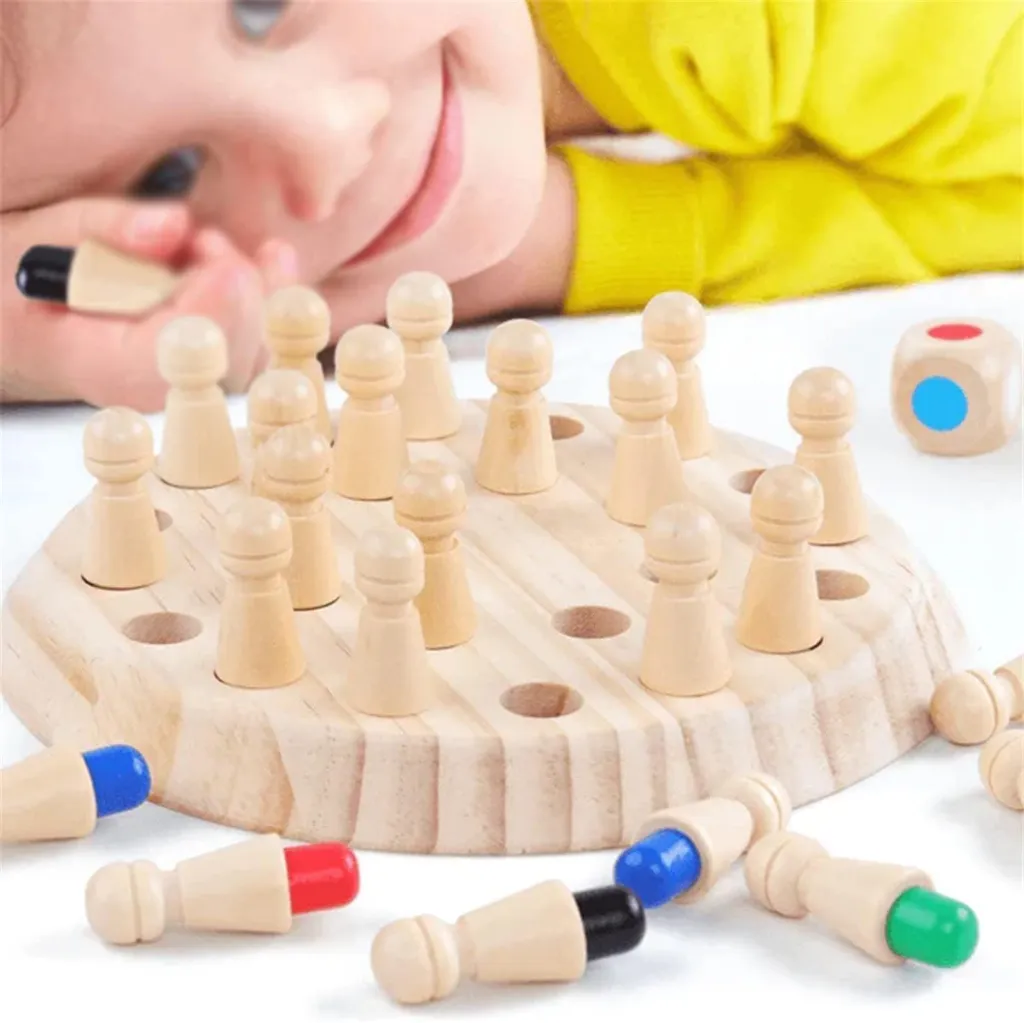 Wooden Memory Chess Game  5.webp