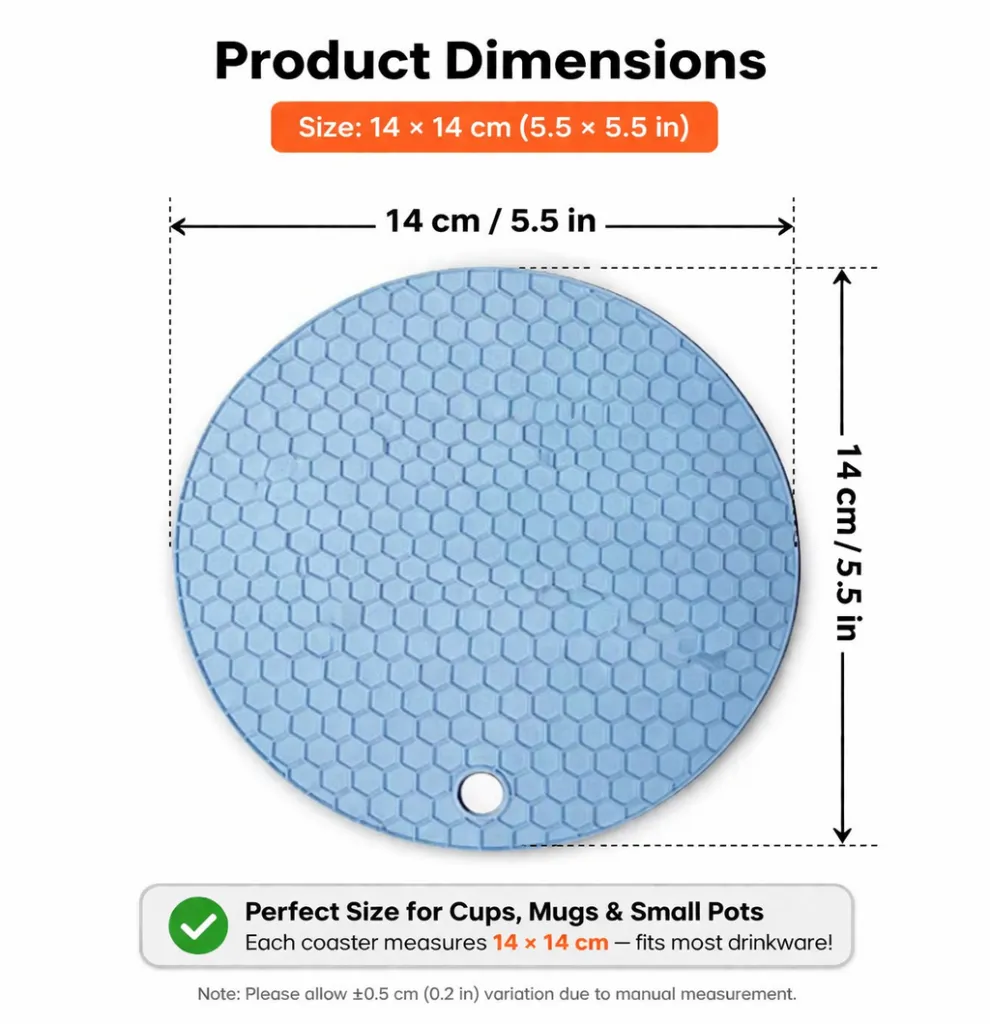 Silicone Heat Resistant Coaster (14X14cm).webp