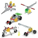 Mechanix 0 DIY Metal Construction Set for Kids (5 Models, 98 Pieces)  STEM Learning Educational Building Toy Kit 2.webp