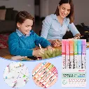 Linear Roller Pen Set – 6 Color Magic Border Highlighter 3.webp