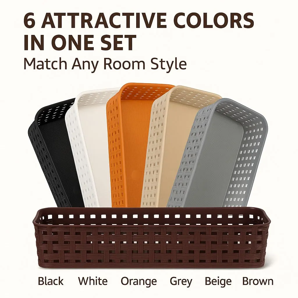 Plastic Drawer Organizer Tray – Multipurpose Storage Bin for Kitchen, Office & Makeup (25×10×5 cm) 3.webp