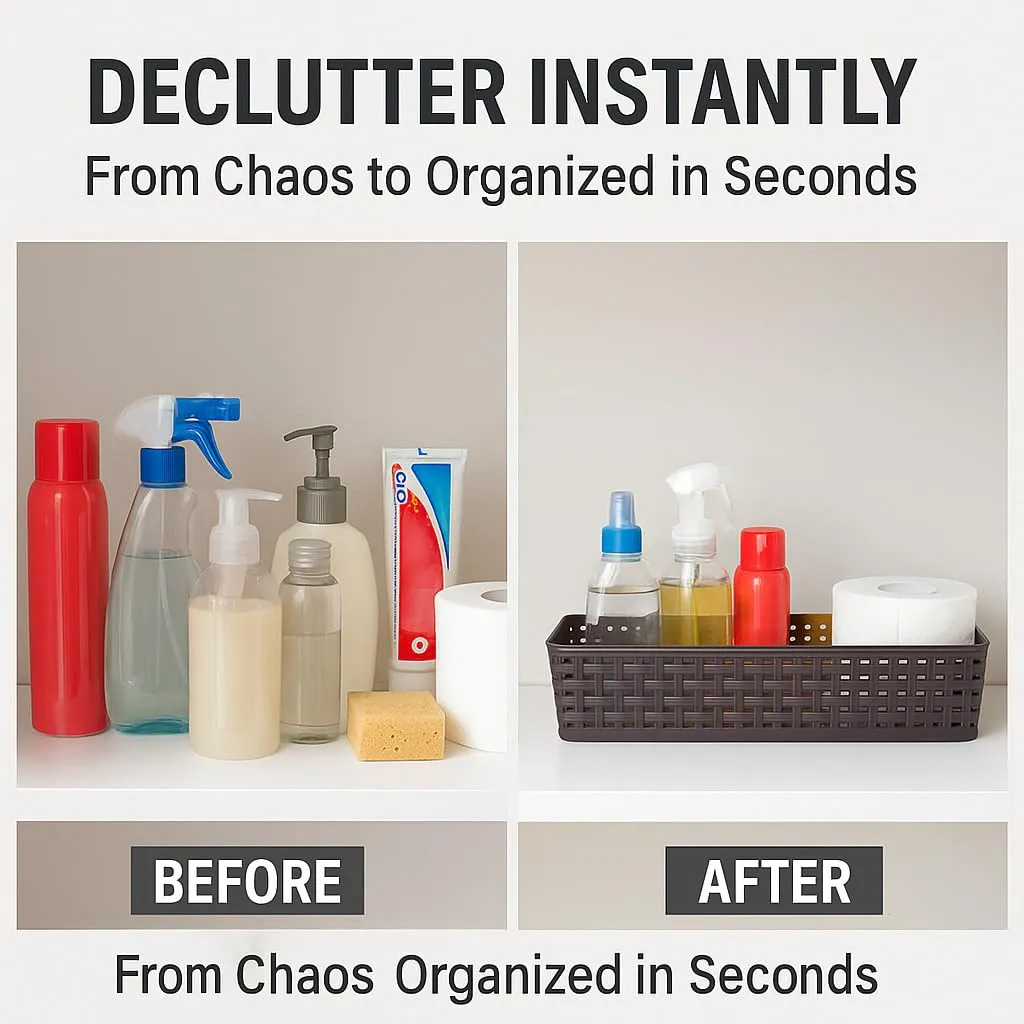 Plastic Drawer Organizer Tray – Multipurpose Storage Bin for Kitchen, Office & Makeup (25×10×5 cm) 4.webp