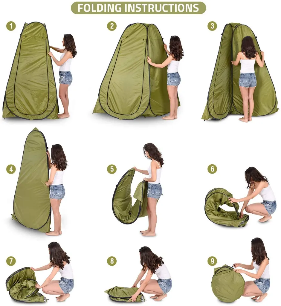 Portable Changing Tent  Foldable Polyester Outdoor Shower, Dressing Room & Camping Toilet Tent 2.webp