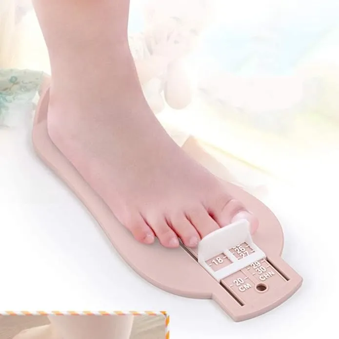 Foot Measuring Device for Kids & Babies - Shoe Size Measuring Tool with Chart - Adjustable Foot Sizer (Multicolor) 2.webp