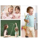 Khujli Stick Back Scratcher & Hand Pointer - Telescopic Stainless Steel Extendable Teaching Stick with Hand Shape - 1 Pc (Multicolor) 3.webp