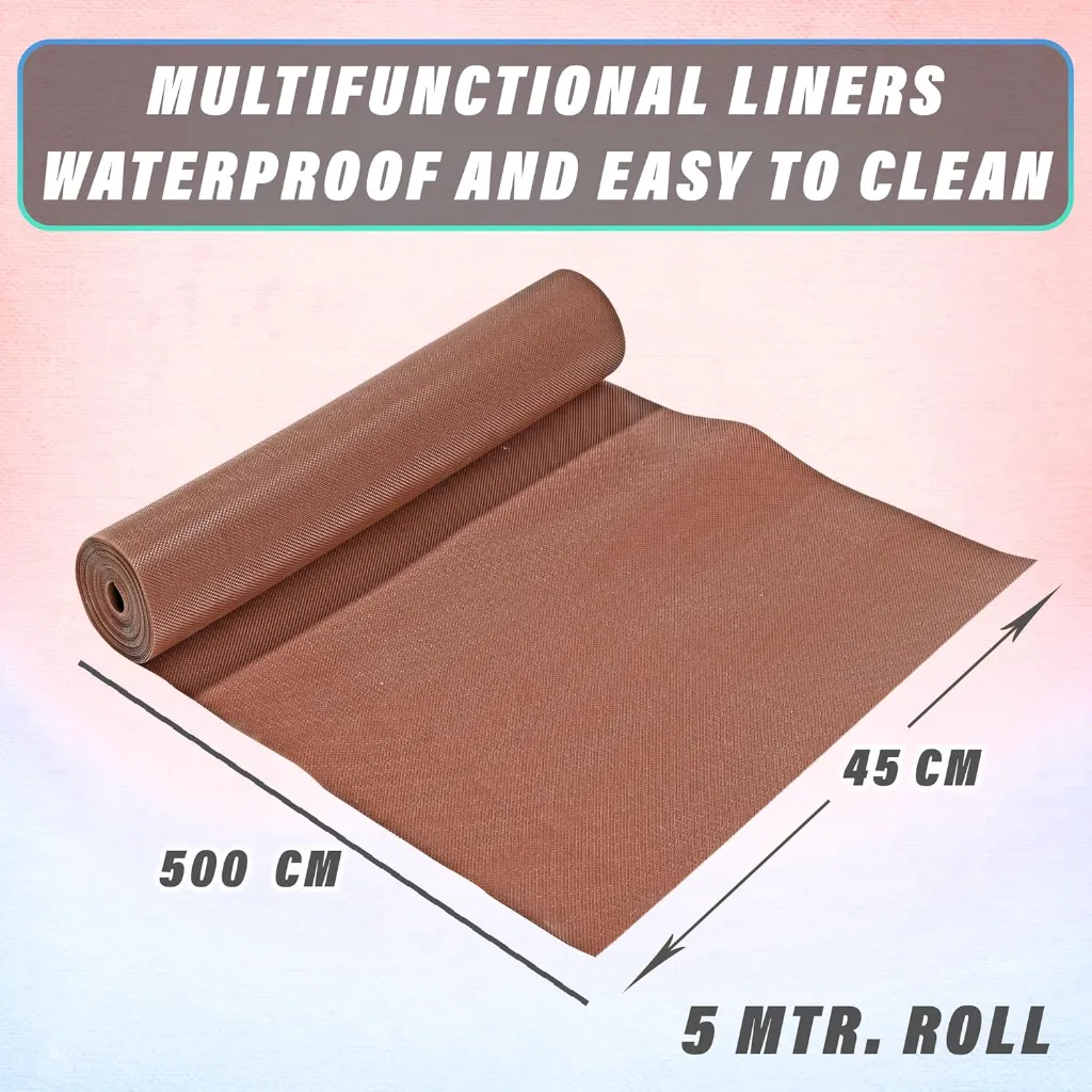 Waterproof Fridge & Drawer Mats (45x500 cm) - Brown 2.webp