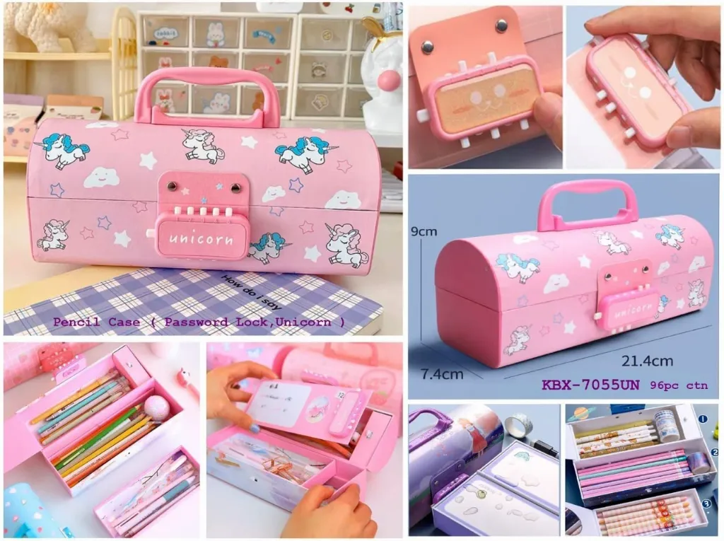 Password Suitcase Pen Box (Assorted Design) 7.webp