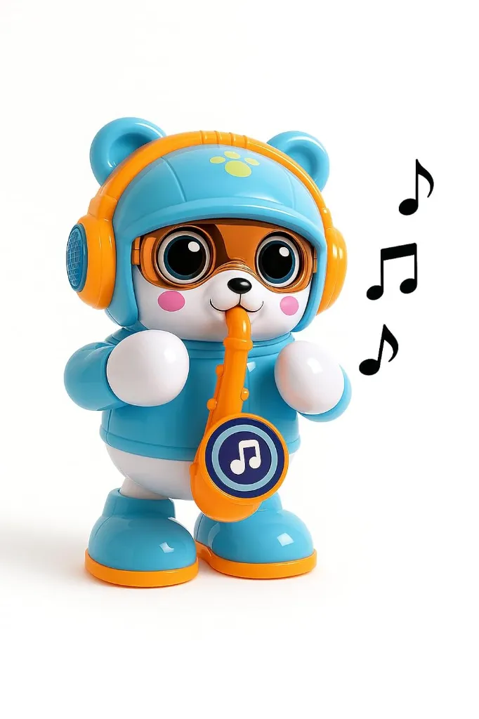 Musical Saxophone Bear Toy with Lights & Dancing Action for Kids 3.webp