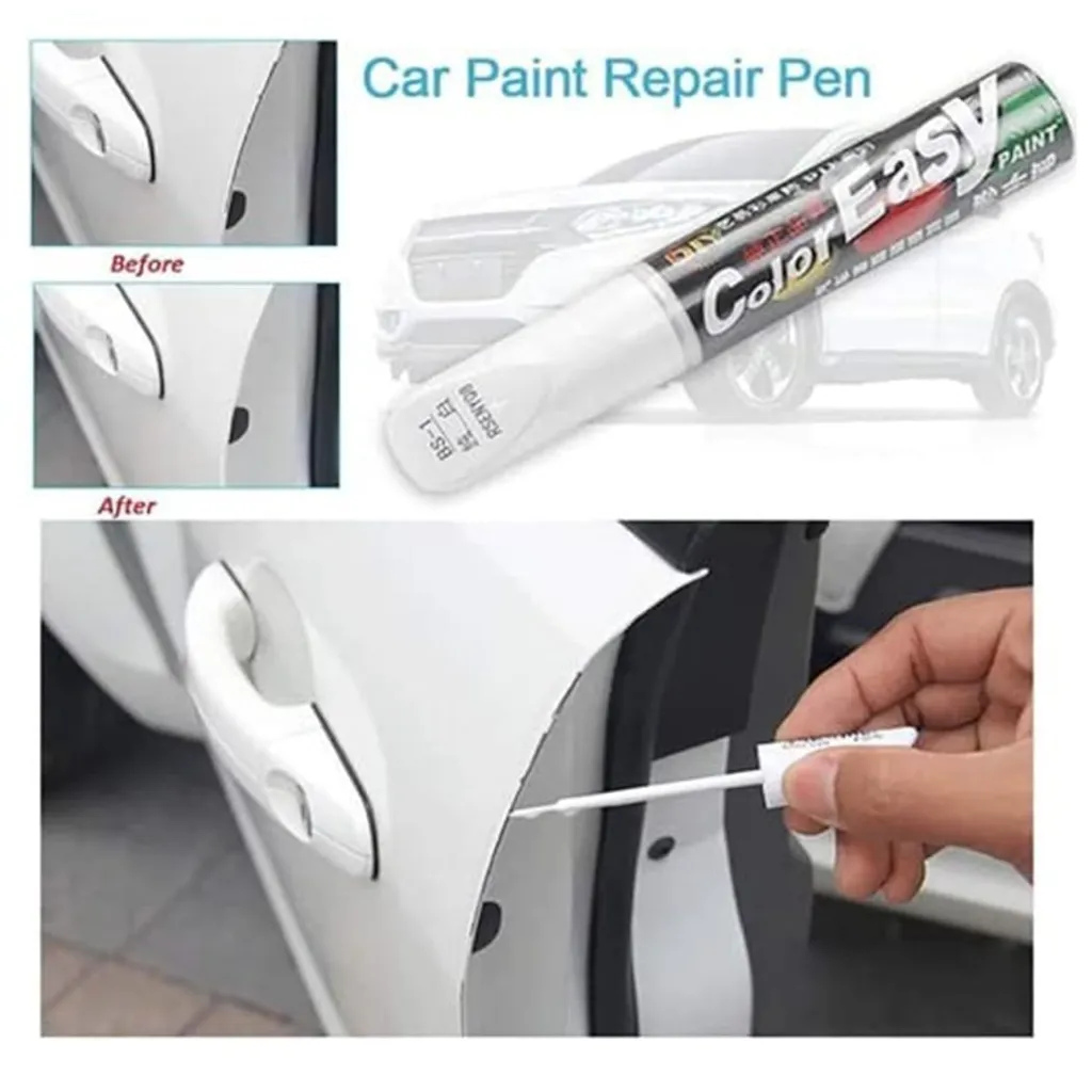Car Scratch Remover Touch Up Paint Pen (White) 4.webp