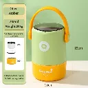 Stainless Steel Lunch Box - 2 Tier Stackable Tiffin with Spoon 2.webp