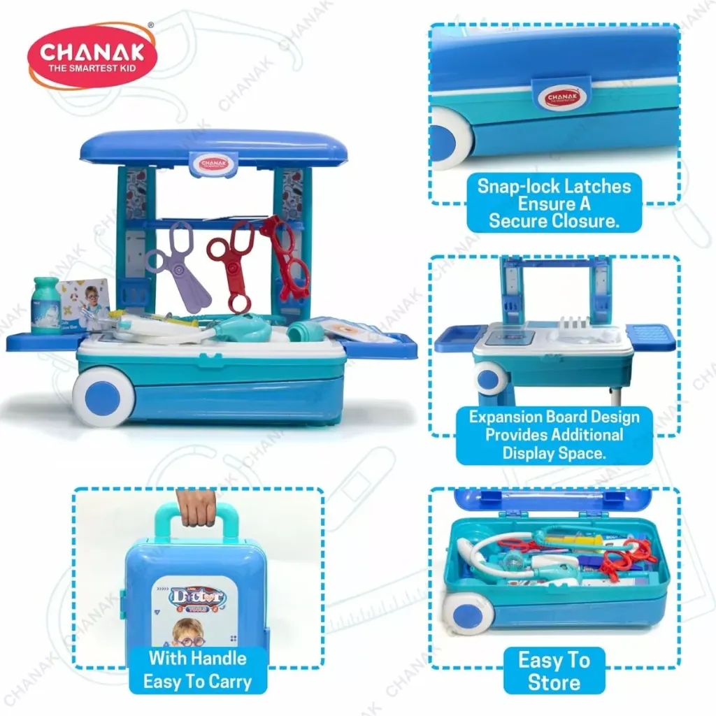 Premium Doctor Set With Trolley for Kids 3.webp