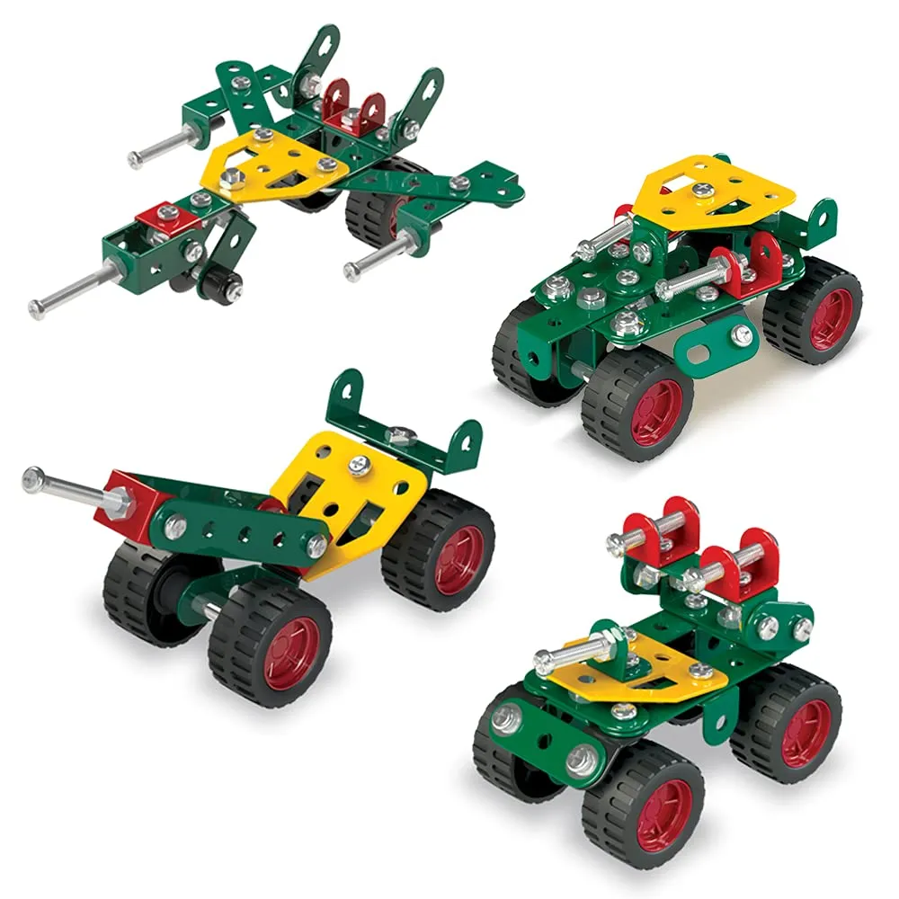 Zephyr Mechanix Battle Station Metal Construction Set for Kids (9 Models, 95 Pieces) - STEM Learning Educational Building Toy Kit -  Age 7+ Years  3.webp