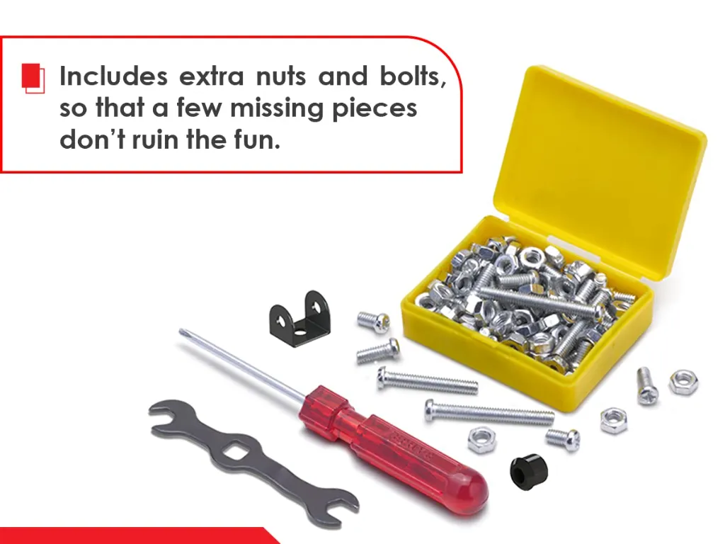 Zephyr Mechanix Battle Station Metal Construction Set for Kids (9 Models, 95 Pieces) - STEM Learning Educational Building Toy Kit - Age 7+ Years 4.webp