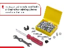Zephyr Mechanix Battle Station Metal Construction Set for Kids (9 Models, 95 Pieces) - STEM Learning Educational Building Toy Kit - Age 7+ Years 4.webp