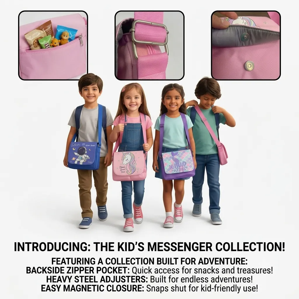 Messenger Sling Bag with adjustable strap 2.webp