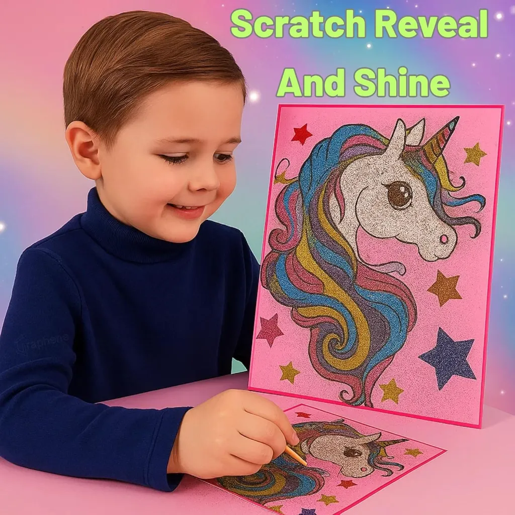 DIY Magical Scratch Art (Unicorn & Princess) 6.webp