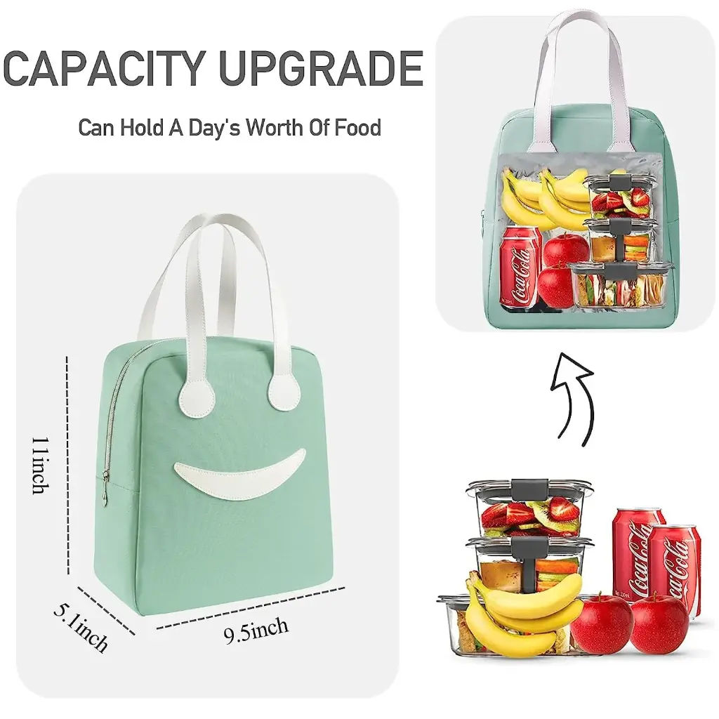 Insulated Lunch Bag (Smiley Big) -2.webp