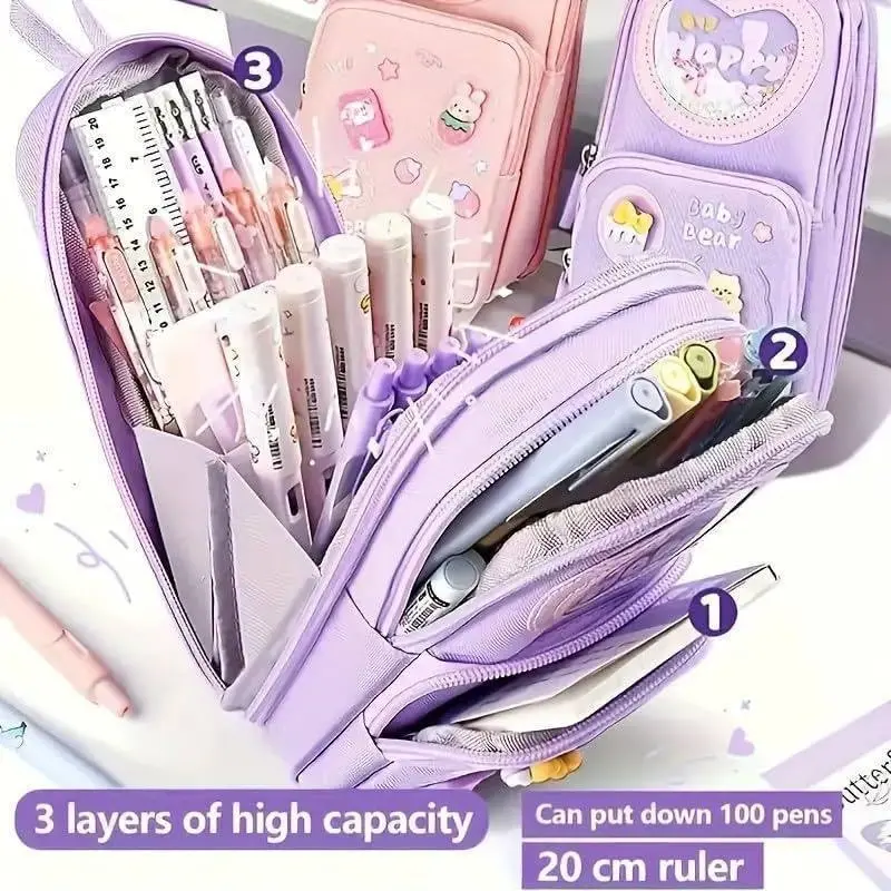 Schoolbag Shaped Pencil Pouch 4.webp