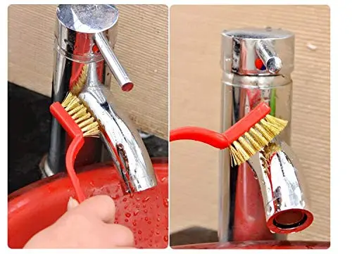 Set of 3 Pc Gas Cleaning Brush - Metal Brush - Brass Brush - Nylon Brush - Gas Stove Cleaning Brush - Kitchen Tools Cleaning Kit - Chimney Cleaning Brush - Burner Cleaner Brush 6.webp