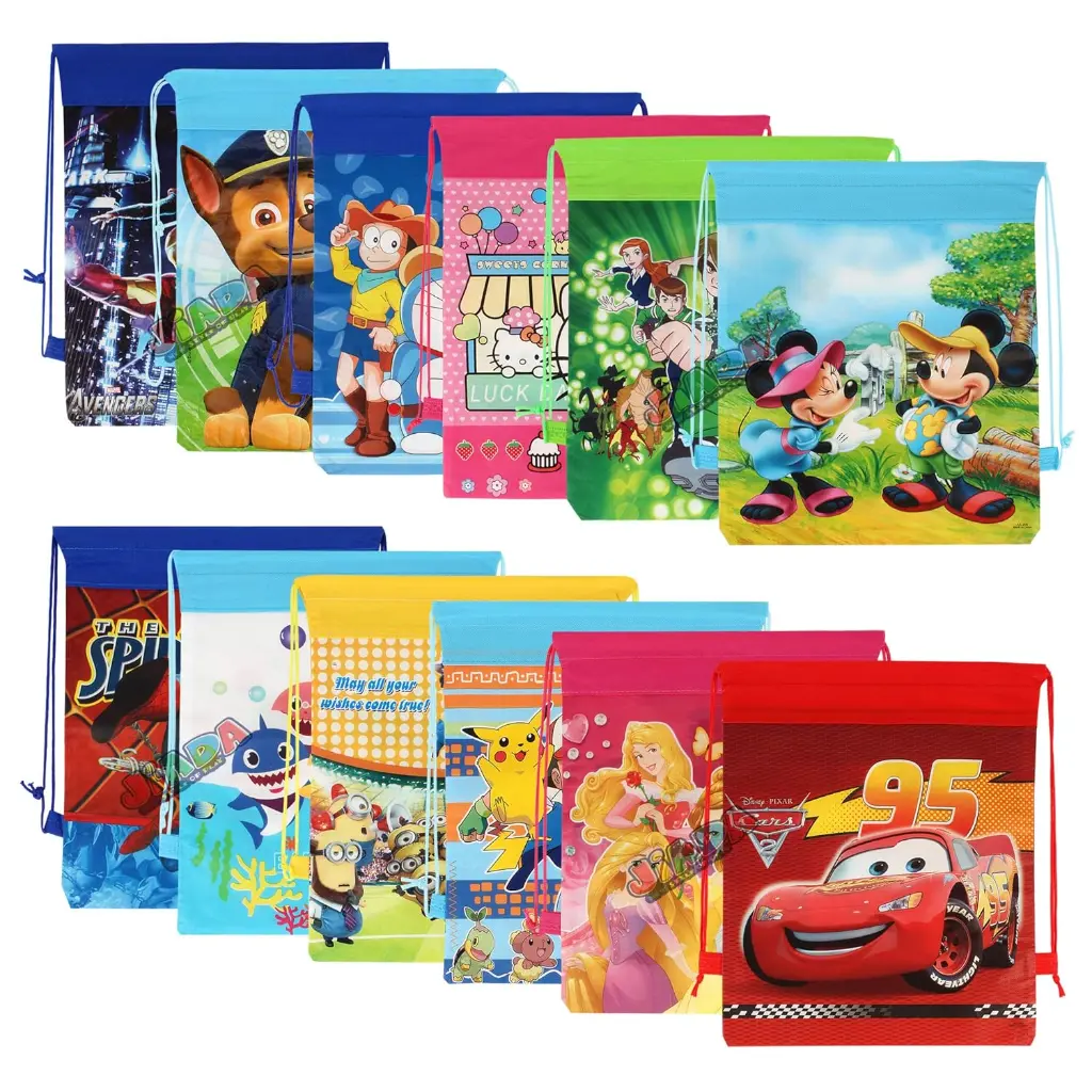 Non-Woven Printed Kids Backpack Dori Bag – 36x28 cm 2.webp