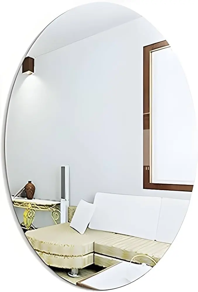 Oval Shape Wall Mirror Sticker (Small)