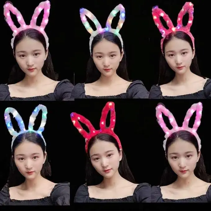 [KBS-663] Rabbit Hair Band with Light