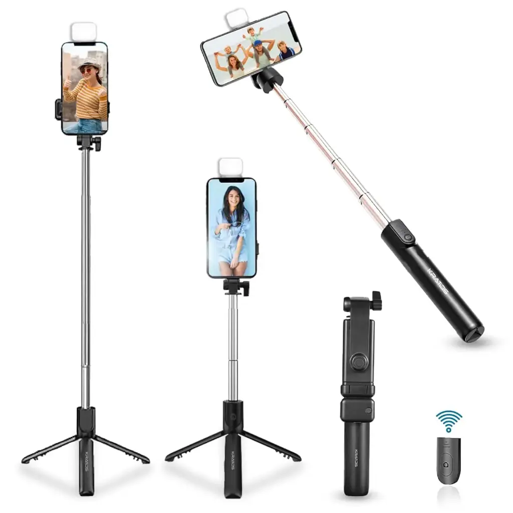 Selfie Stick with Light