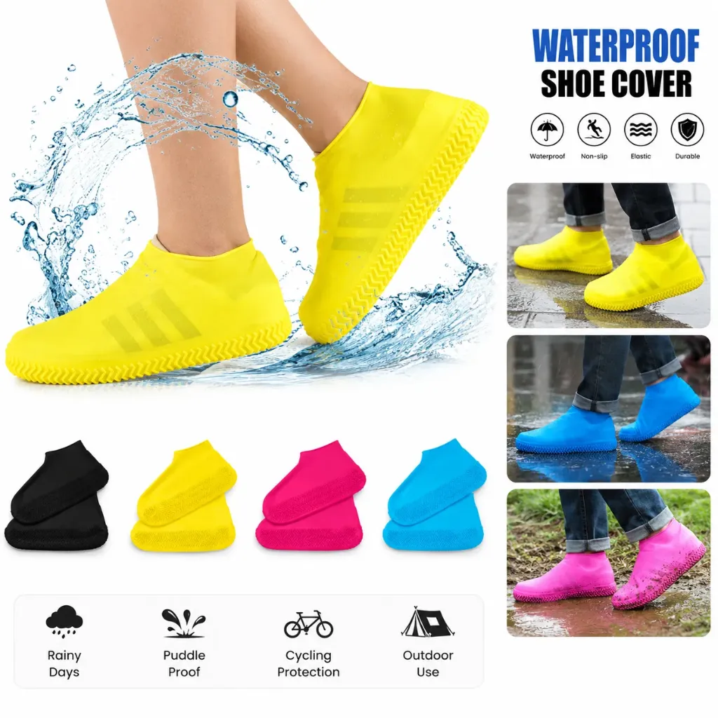 [KBS-474] Waterproof Silicone Rain Shoe Cover - Medium